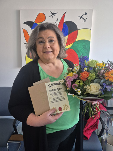 Auf diesem Bild sieht man Frau Reuter.