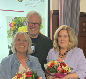 Auf diesem Bild sieht man Herrn Ernst, Frau Stransky und Frau Weimer.